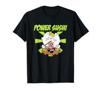 Power Sushi cute cat Camiseta