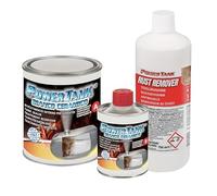 POWER TANK Blanco Cerámico - Tratamiento para tanques deposito coche (50/55 LT) Kit grande 1,3 kg elimina óxido repara protege interior oxidado de tanques gasolina diésel de motos con antioxidante.
