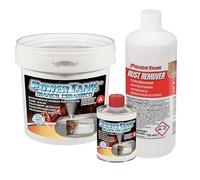 POWER TANK BLANCO CERAMICO - Tratamiento Tanque Deposito Moto Auto (100/120 Litros) Kit Very Big 2,5 kg para Interior de Tanques de Gasolina y Diésel Elimina Óxido Repara Protege Tanques Oxidados