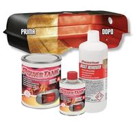 Power Tank - Tratamiento Tanque Deposito Auto (50/55 litros) Kit Grande Rojo 1,3 kg para Interior Tanques de Gasoil y Gasolina Elimina Óxido Repara Protege Tanques Oxidados de Autos, Motos de Época.