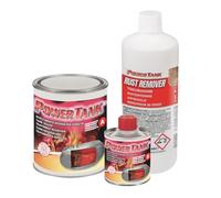 Power Tank - Tratamiento Tanque Deposito Moto (20/25 litros) Kit Mediano Medium 700 g para Interior de Tanques de Gasolina Elimina Óxido Repara Protege Tanques Oxidados de Motos Autos Vespa de Época