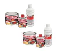 POWER TANK - Tratamiento Tanque Moto Deposito kit 2 x 8/10 LT Pequeño 350 g para Interior de Tanques Elimina Óxido Repara Protege Tanques Oxidados de Motos Vespa Ciao Ciclomotores de Época