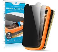 Power Theory Protector de Pantalla de Privacidad para iPhone 12 Pro Max [2 piezas] Cristal Templado Ultrafino (0.33mm), Vidrio Ultraresistente (Dureza 9H) con Kit de Instalación anti Burbujas