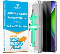 Power Theory Protector de pantalla de privacidad para iPhone 13 Pro Max de vidrio templado [paquete de 2] protección antiespía con kit de fácil instalación [compatible con la funda] [6.7 pulgadas]