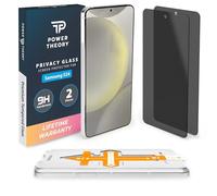 Power Theory Protector de pantalla de privacidad para Samsung Galaxy S24 Ultra-Glass con resistencia a la rotura 9H, instalación sin burbujas e instalación rápida [2 unidades]