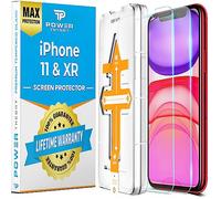 Power Theory Protector Pantalla para iPhone 11/iPhone XR [2 piezas] Cristal Templado Ultrafino (0.33mm), Vidrio Ultraresistente (Dureza 9H) con Kit de Instalación anti Burbujas