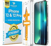 Power Theory Protector Pantalla para iPhone 12/iPhone 12 Pro [2 piezas] Cristal Templado Ultrafino (0.33mm), Vidrio Ultraresistente (Dureza 9H) con Kit de Instalación anti Burbujas
