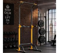 Power Tower Estación de Inmersión para Gimnasio en Casa, Barra de Dominadas Ajustable con Barras de Inmersión, Estación de Entrenamiento de Fuerza Resistente para Dominadas, Levantamientos