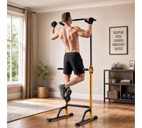 Power Tower para gimnasio en casa, barra de dominadas ajustable y estación de inmersión, resistente torre de entrenamiento de fuerza para dominadas, dips, levantamiento de rodillas y flexiones, 10
