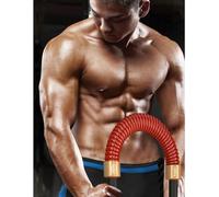 Power Twister Bar, 80 kg 90 kg 100 kg 110 kg 120 kg 130 kg Expansor de Pecho con Resorte Rojo, Constructor de Brazos de Alta Resistencia, fortalecedor de Ejercicio de la Parte Superior del Cuerpo par