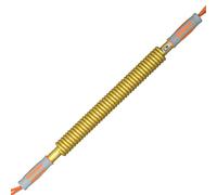 Power Twister Bar - Expansor de pecho de resorte resistente para entrenamiento de la parte superior del cuerpo, se dirige a hombros, antebrazos, bíceps, pecho y brazos