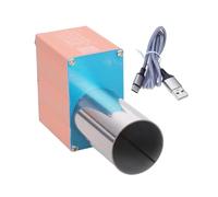 Power - Ventilador de ventilación de alta velocidad de 5 V tipo C 12 V de corriente continua para parrilla, humo y escape de aire de acero inoxidable