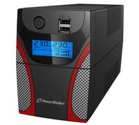 PowerWalker VI 800 STL sistema de alimentación ininterrumpida (UPS) 800 VA 2 salidas AC Línea interactiva - Fuente de alimentación continua (UPS) (800 VA, 480 W, 162 V, 290 V, 50/60 Hz, 50/60 Hz)