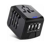 Power Your Journey, adaptador internacional con salida tipo C de 3,4 A y circuito integrado inteligente incorporado, seguro para usar en EE. UU., UE,