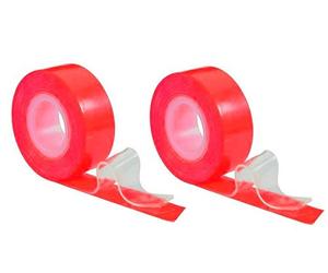 Power-Zip - Cinta adhesiva de doble cara (2 unidades)