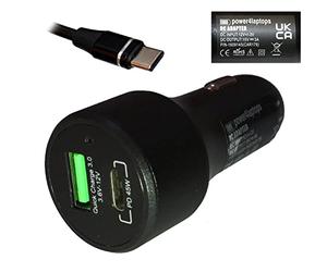 Power4Laptops Adaptador CC Cargador de Coche portátil Compatible con Acer Chromebook C933LT