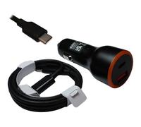 Power4Laptops Adaptador CC Cargador de Coche portátil Compatible con Samsung Chromebook Plus XE521QAB