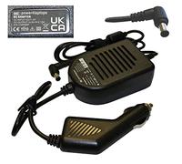 Power4Laptops Adaptador CC Cargador de Coche portátil Compatible con Sony Vaio SVT1311C5E