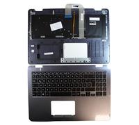 Power4Laptops Alemán con el Negro Exterior Estuche Negro Teclado de Repuesto para Ordenador portátil Compatible con ASUS Transformer Book Flip TP510UA-E8082T