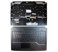 Power4Laptops Alemán con topcase y touchpad Negro Teclado de Repuesto para Ordenador portátil Compatible con ASUS GL503VD-GZ240T