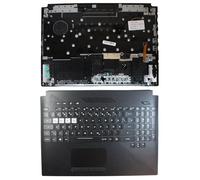 Power4Laptops Alemán con topcase y touchpad Negro Teclado de Repuesto para Ordenador portátil Compatible con ASUS Strix Scar II GL504GW-ES097T