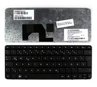 Power4Laptops Alemán Marco Negro Negro Teclado de Repuesto para Ordenador portátil Compatible con HP Mini 210-1015ES