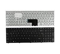 Power4Laptops Alemán Marco Negro Negro Teclado de Repuesto para Ordenador portátil Compatible con Medion Akoya E7227T