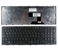Power4Laptops Alemán Marco Negro Negro Teclado de Repuesto para Ordenador portátil Compatible con Sony Vaio VPCEL1E1R/B