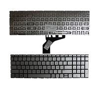 Power4Laptops Alemán Plata Teclado de Repuesto para Ordenador portátil Compatible con HP Home 15-da0096ne