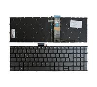 Power4Laptops Alemán Retroiluminada Gris Teclado de Repuesto para Ordenador portátil Compatible con Lenovo IdeaPad Flex 5-15IIL05