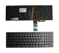 Power4Laptops Alemán Retroiluminada Gris Teclado para Ordenador portátil Compatible con Lenovo SN20M63101
