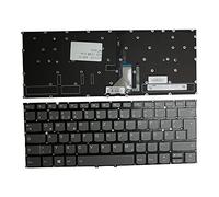 Power4Laptops Alemán Retroiluminada Gris Teclado para Ordenador portátil Compatible con Lenovo SN20N04644