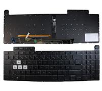Power4Laptops Alemán Retroiluminada Negro Teclado de Repuesto para Ordenador portátil Compatible con ASUS TUF Gaming FX707ZC4