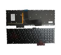 Power4Laptops Alemán Retroiluminada Negro Teclado de Repuesto para Ordenador portátil Compatible con Acer Predator G9-592-72P1