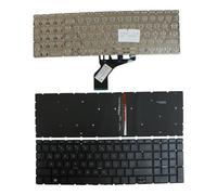 Power4Laptops Alemán Retroiluminada Negro Teclado de Repuesto para Ordenador portátil Compatible con HP Home 15-da1000nj