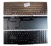 Power4Laptops Alemán Retroiluminada Negro Teclado de Repuesto para Ordenador portátil Compatible con HP Omen 17-cb0056nb