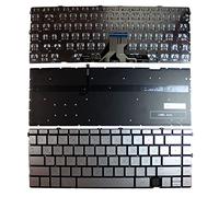 Power4Laptops Alemán Retroiluminada Plata Teclado de Repuesto para Ordenador portátil Compatible con HP Envy 15-es1000ua