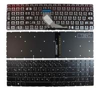 Power4Laptops Alemán White y Negro retroiluminado Teclado de Repuesto para Ordenador portátil Compatible con HP Home 15-da0050TX