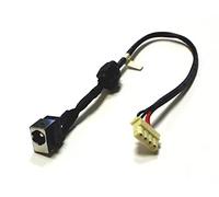 Power4Laptops Conector de alimentación portátil con Cable Compatible con Toshiba Satellite T130-W1302