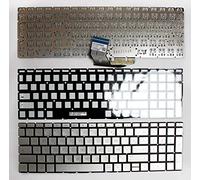 Power4Laptops Francés Plata Teclado de Repuesto para Ordenador portátil Compatible con HP Home 15-da2330ne