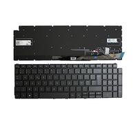 Power4Laptops Francés Retroiluminada Gris Teclado de Repuesto para Ordenador portátil Compatible con DELL Inspiron 5598