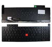 Power4Laptops Francés Retroiluminada Negro Teclado de Repuesto para Ordenador portátil Compatible con ASUS TUF Dash FX517ZE