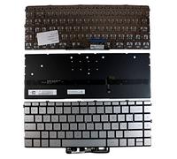 Power4Laptops Francés Retroiluminada Plata Teclado de Repuesto para Ordenador portátil Compatible con HP Spectre 13-aw0010nx