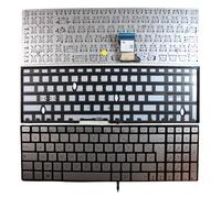 Power4Laptops Francés Retroiluminada Plata Teclado de Repuesto para Ordenador portátil Compatible con ASUS Q553
