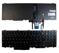 Power4Laptops Reino Unido con Pointer Retroiluminada Negro Teclado de Repuesto para Ordenador portátil Compatible con DELL Precision 7540
