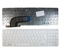 Power4Laptops Reino Unido Marco Blanco Blanco Teclado de Repuesto para Ordenador portátil Compatible con HP Pavilion 15-n225so