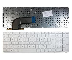 Power4Laptops Reino Unido Marco Blanco Blanco Teclado de Repuesto para Ordenador portátil Compatible con HP Pavilion 15-n304TX