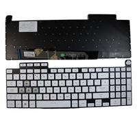 Power4Laptops Reino Unido Retroiluminada Blanco Teclado de Repuesto para Ordenador portátil Compatible con ASUS TUF Dash FX517ZR