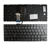Power4Laptops Reino Unido Retroiluminada Gris Teclado para Ordenador portátil Compatible con Lenovo PK1329A3A00