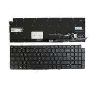 Power4Laptops Reino Unido Retroiluminada Gris Windows 8 Teclado de Repuesto para Ordenador portátil Compatible con DELL Inspiron 15 5598